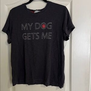 PJ Salvage Black 'My Dog Gets Me' Tee
